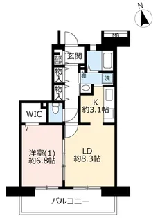 URコンフォール茅ヶ崎浜見平【4階】の間取り