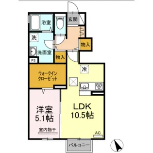 サンポート【1階】の間取り