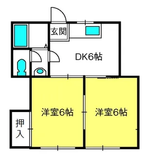 カーサアザレア【2階】の間取り