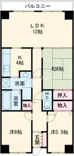 PHOENIX COURT 交野I【6階】の間取り