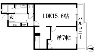 アルビス寺本17号棟【6階】の間取り