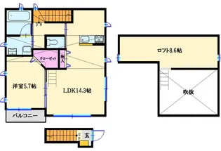 ドレミ&ソラ【2階】の間取り