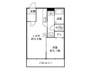 ルメルシェ・サンレミ【4階】の間取り