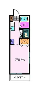 ゆりの木ハイツ【2階】の間取り
