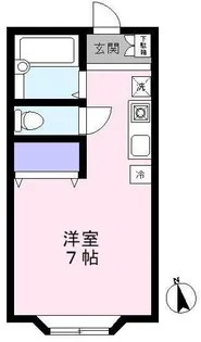 みはるハイツ【1階】の間取り