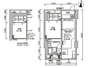 東雲キャナルコートCODAN11号棟【6階】の間取り