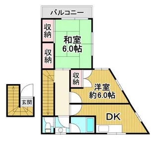 パラダイム堀之内【3階】の間取り