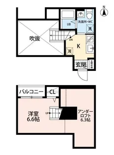 NS坪井(エヌエスツボイ)【2階】の間取り