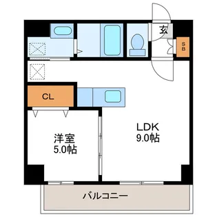 KレジデンスN23【3階】の間取り