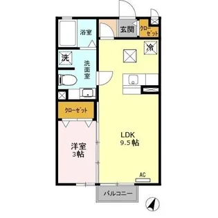 MK14 A【1階】の間取り