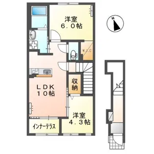 clelia (クレリア)【2階】の間取り