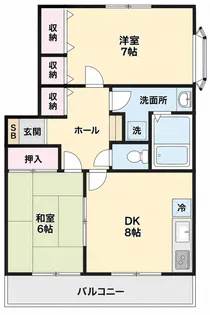 ヴィーブルヨコハマ【1階】の間取り