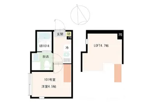 レジデンス・ソレイユ長津田【1階】の間取り