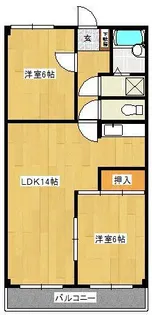 ロイヤルメゾン戸張【3階】の間取り