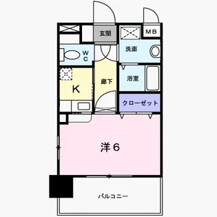 ハイネタウン箱崎【5階】の間取り