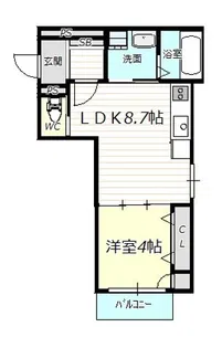 コティ諏訪ノ森【1階】の間取り