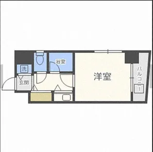 ドミ・エスポワール箱崎6【9階】の間取り