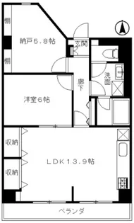 石橋ビル【5階】の間取り