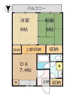 ヴェルドミール小杉【2階】の間取り