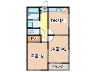 スカイピア【2階】の間取り