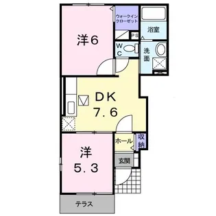 グレイス赤坂【1階】の間取り