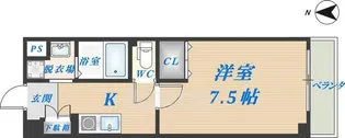 シャトー雅【1階】の間取り