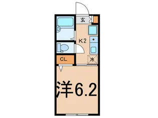 朝日町アパート【2階】の間取り