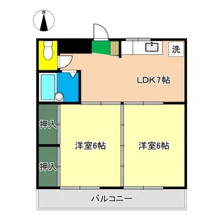 コオキマンション【2階】の間取り