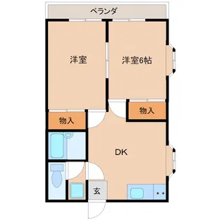 ナカヤマハイツ【2階】の間取り