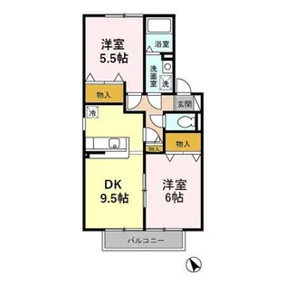 フラワーレジデンス鈴木 (2)弐番館【2階】の間取り