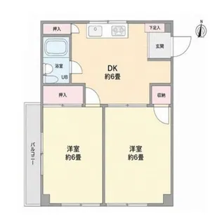 グランヴァーレ荏原東【2階】の間取り