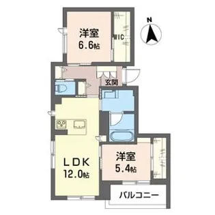 メゾン ド ヴィクス【2階】の間取り