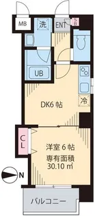 ラヴィ クレール【5階】の間取り