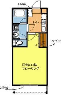 コンフォートフラッツII【2階】の間取り
