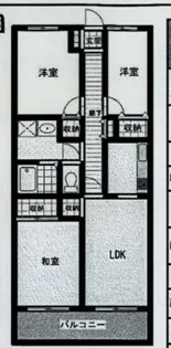 東京都羽村市栄町2【マンション】の間取り