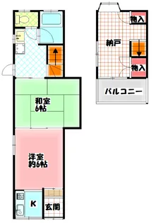 大阪府門真市元町【一戸建】の間取り