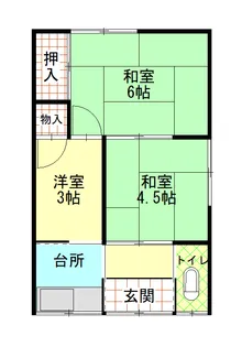出河荘東【2階】の間取り