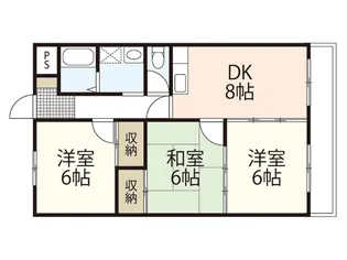 ルクソール安芸【3階】の間取り