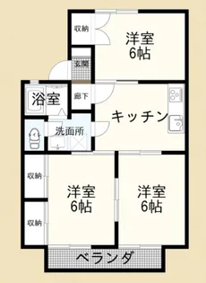 エステートヴィラB【2階】の間取り