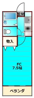 シーズンテラス山城【1階】の間取り
