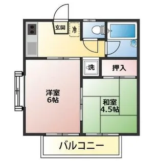ハウスロゼ【2階】の間取り