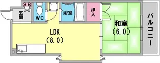 ラガール深江【3階】の間取り