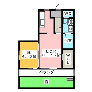 カーサエリカ【1階】の間取り