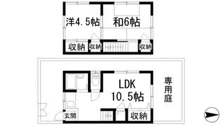 兵庫県宝塚市中州2【一戸建】の間取り