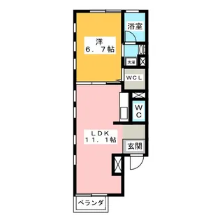 マヨザーマク【2階】の間取り