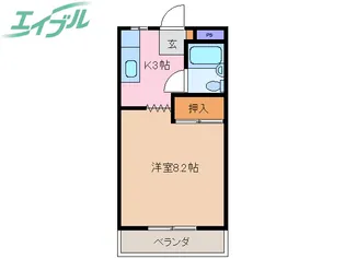 コープ寿I棟【2階】の間取り
