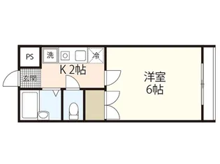 サンライズ草津南【5階】の間取り