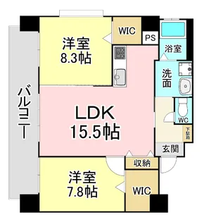 福岡県北九州市小倉北区鍛冶町2【マンション】の間取り