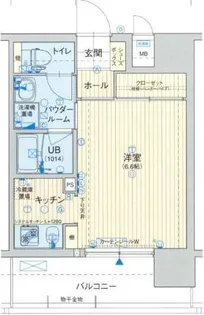 ジュネーゼ京町堀パークサイド【9階】の間取り