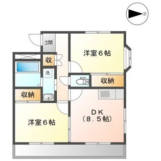 サンタプレイス【3階】の間取り